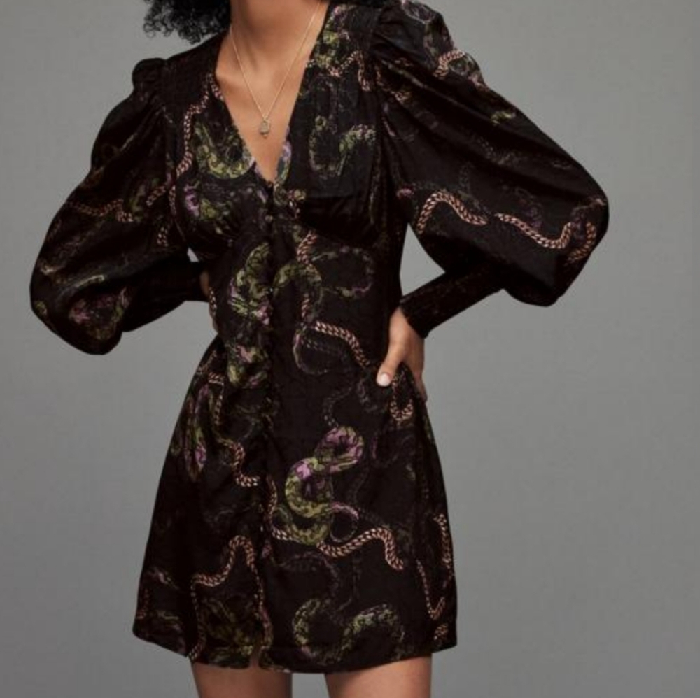 Auden tempress dress deeeep green ALLSAINTS .. SIZES 8